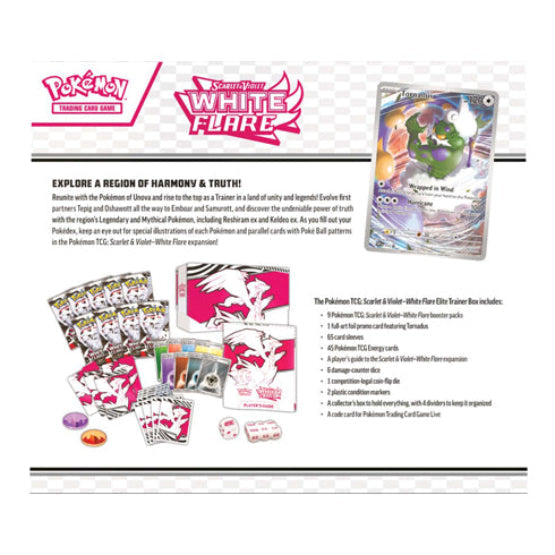 POKEMON TCG SCARLET & VIOLET WHITE FLARE ELITE TRAINER BOX + Free Mystery Pack